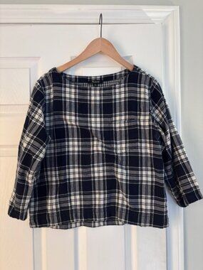 Madewell Plaid Flannel Shirt Size M